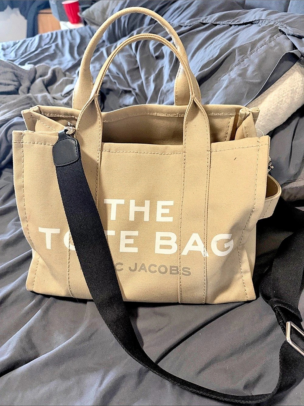 Marc Jacobs The Small Canvas Tote Bag Tan & Black